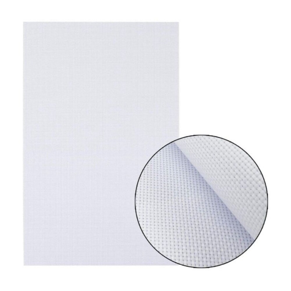 Similane 4 Pieces Aida Cloth, Cross Stitch Cloth, White, 12 x 18 In/Tela Aida